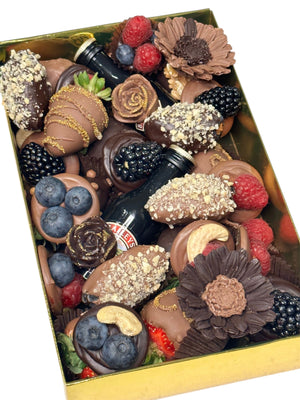 THOR'S INDULGENCE CHOCOLATE HAMPER Chocolate-Dipped Berries Bunchilicious 