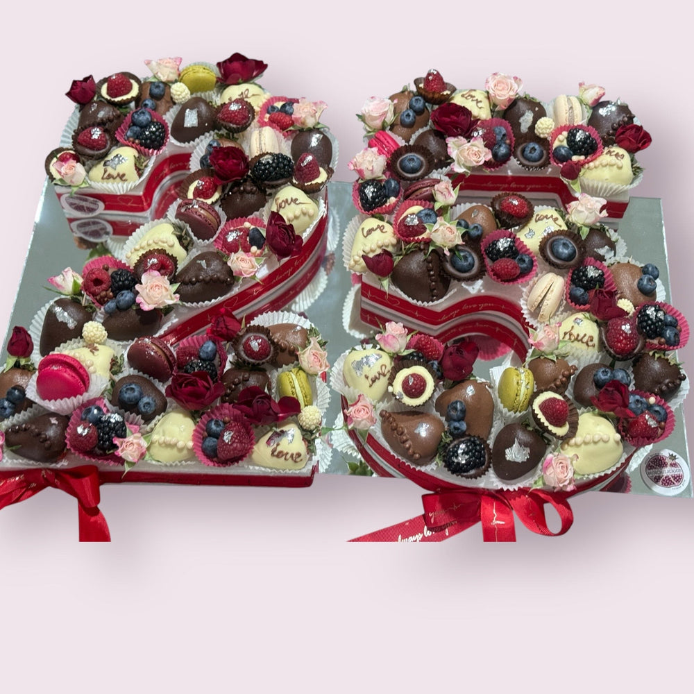 Luxury Number Chocolate Display | Handcrafted Edible Art Adelaide Event collection Bunchilicious 25 