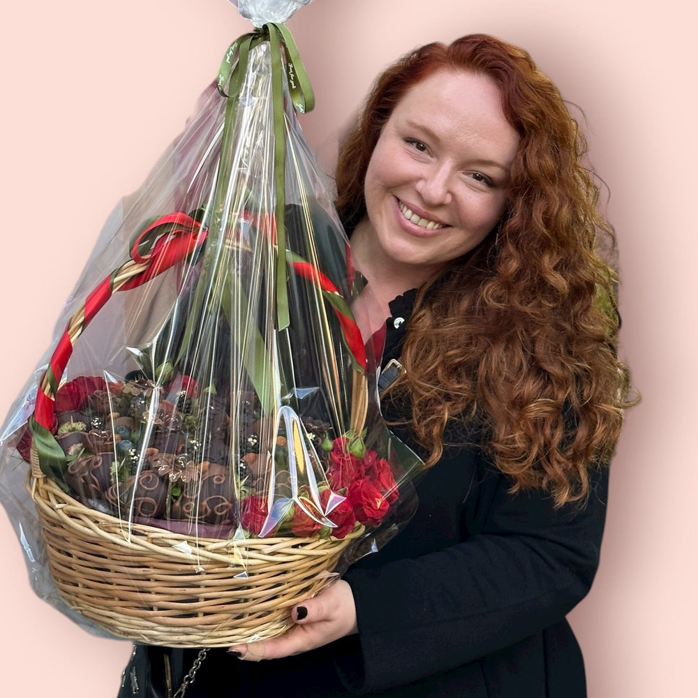 Dark Chocolate Indulgence Basket Gift Box Bunchilicious 