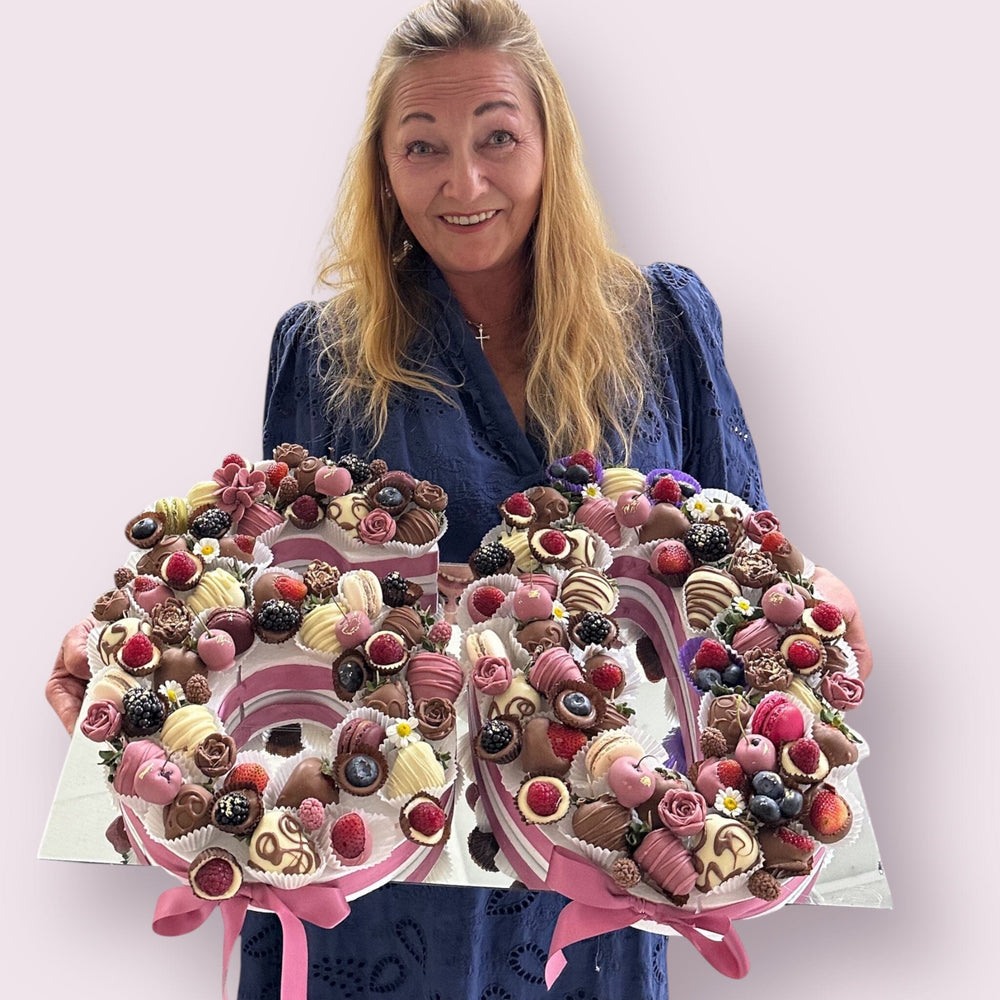 Luxury Number Chocolate Display | Handcrafted Edible Art Adelaide Event collection Bunchilicious 60 