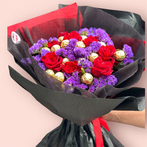 Queen of Hearts – Roses with Ferrero Rocher Bunchilicious 