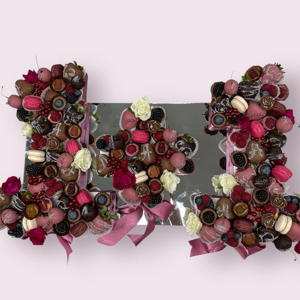 Luxury Number Chocolate Display | Handcrafted Edible Art Adelaide Event collection Bunchilicious 