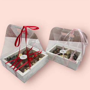 Flowers & Chocolate-Dipped Berries Hamper – Premium Chocolate-Dipped Berries Bunchilicious 