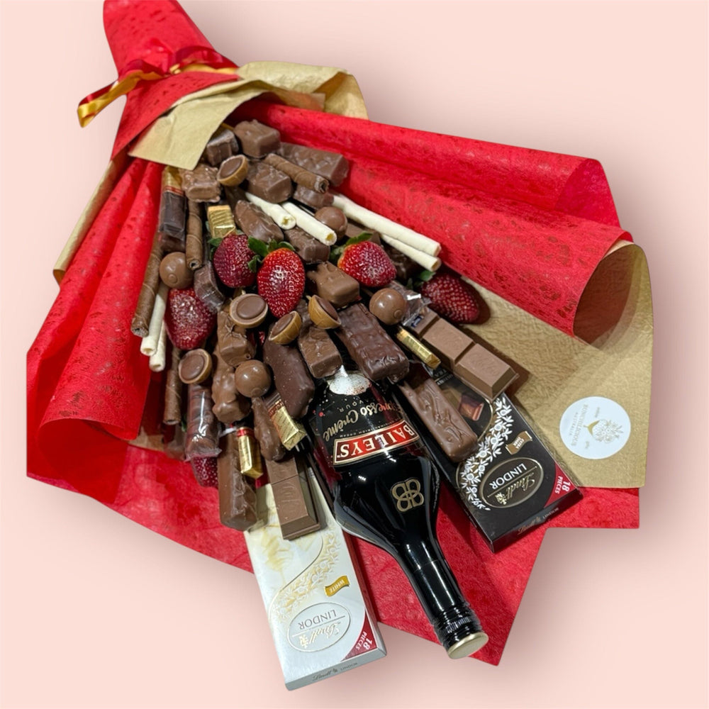 ROLLING IN LOVE CHOCOLATE BOUQUET Chocolate Bunchilicious Baileys Chocolate Luxe 