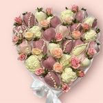 Pretty in Pink Chocolate Covered Strawberry Bouquet Chocolate-Dipped Berries Bunchilicious 