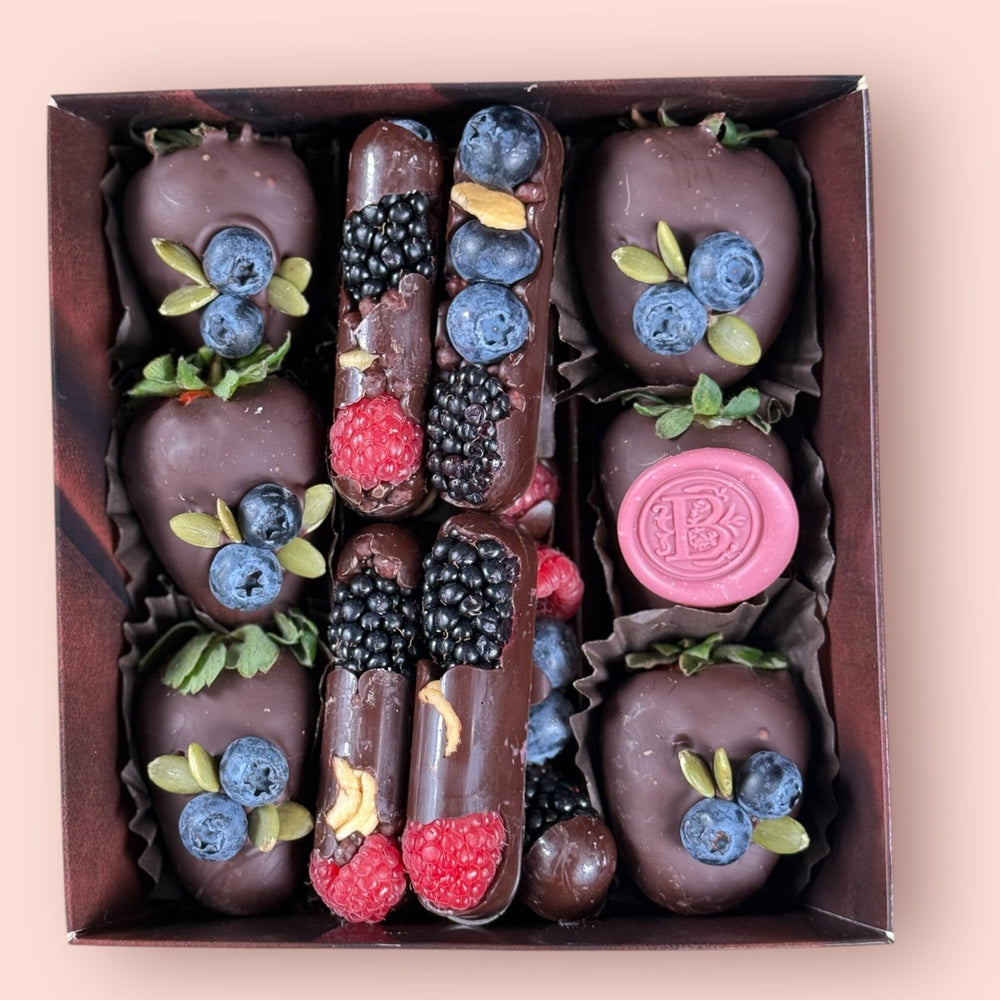 Choco Berry Delight Chocolate-Dipped Berries Bunchilicious 