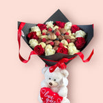 FLORAL DEVOTION - STRAWBERRY HEAVEN BOUQUET Chocolate-Dipped Berries Bunchilicious 