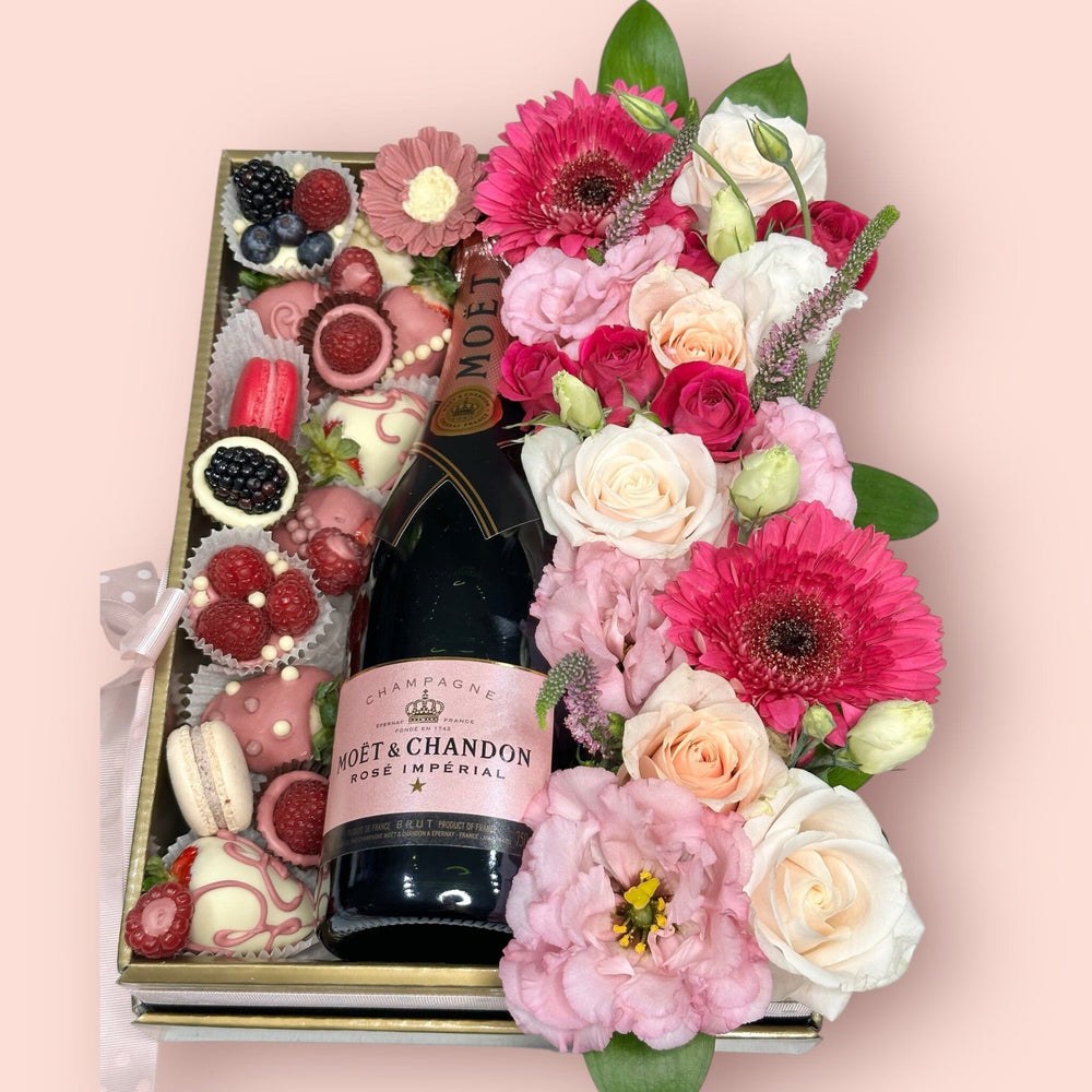 Moët & Chandon Rosé Gift Box Gift Box Bunchilicious 