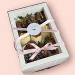 Flowers & Chocolate-Dipped Berries Hamper - Signature Chocolate-Dipped Berries Bunchilicious 