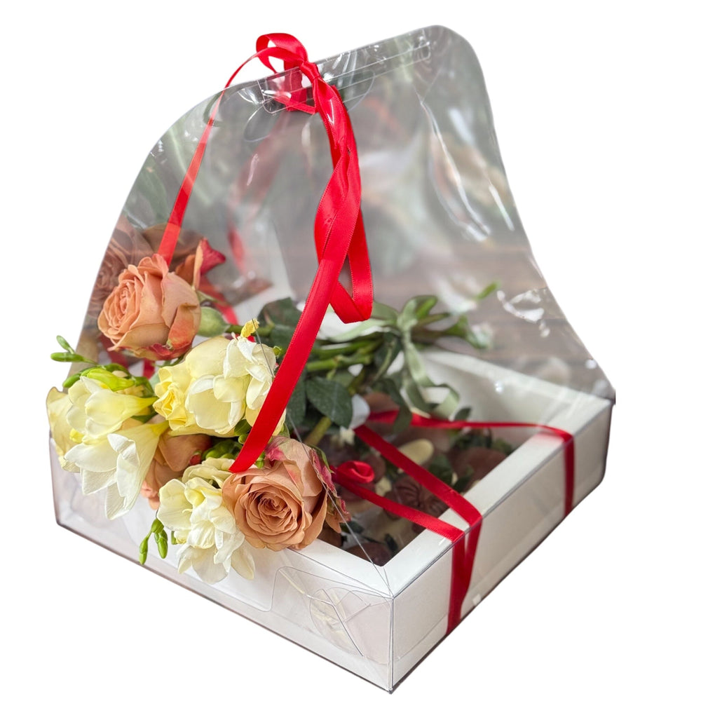 Flowers & Chocolate-Dipped Berries Hamper – Premium Chocolate-Dipped Berries Bunchilicious 