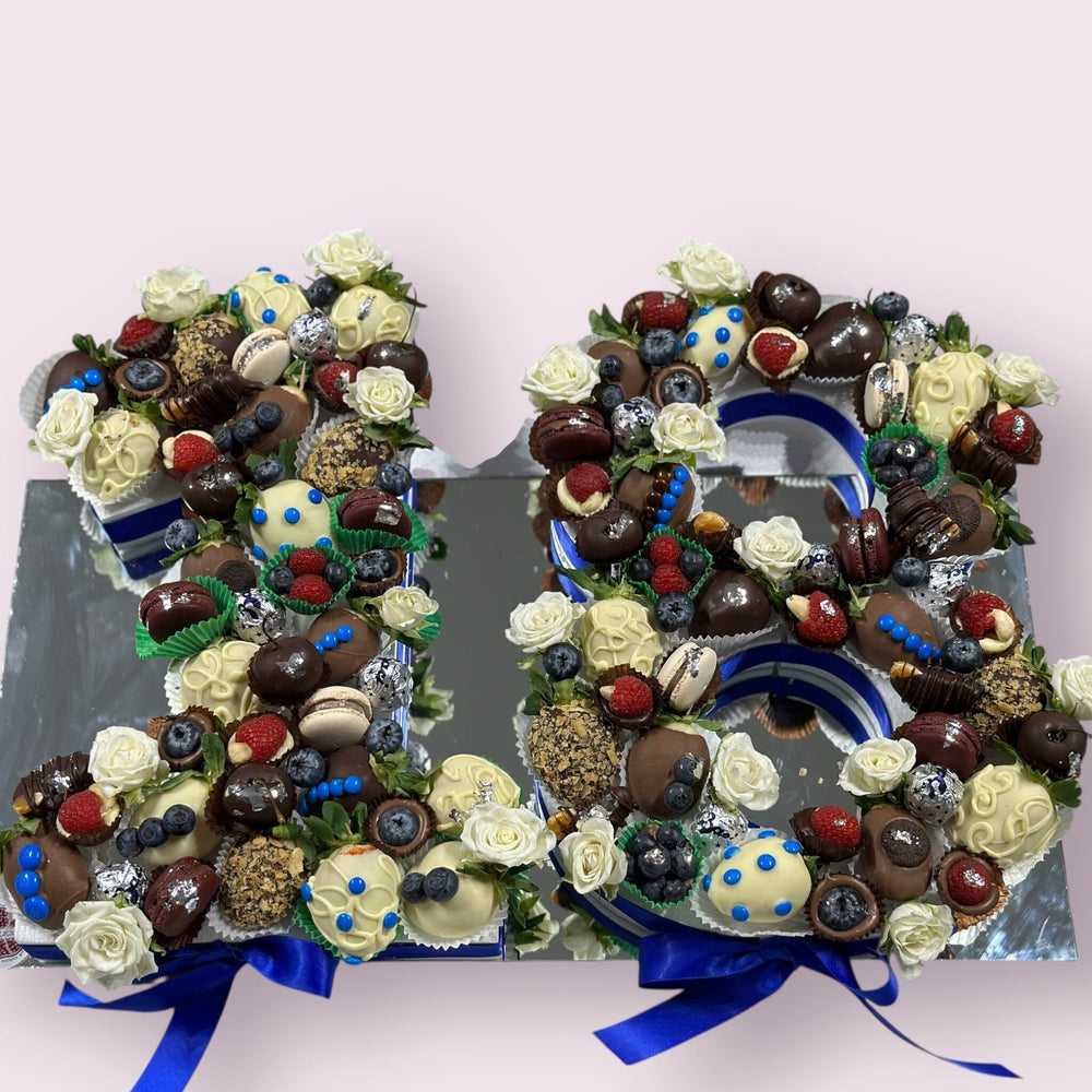 Luxury Number Chocolate Display | Handcrafted Edible Art Adelaide Event collection Bunchilicious 18 