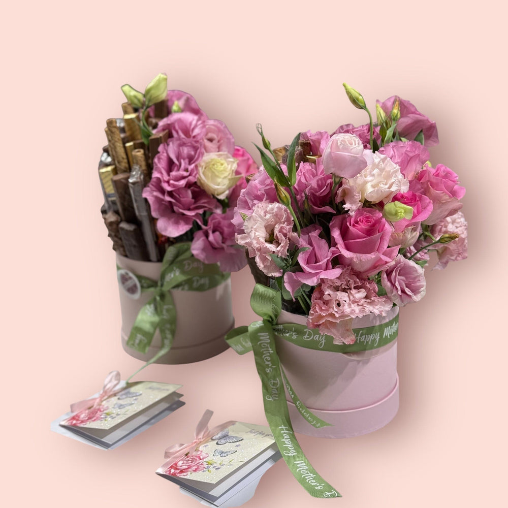 Chocolate & Flowers Hat Box Chocolate Bunchilicious 