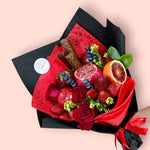BLOOD CHOC ORANGE FRESH FRUITS BOUQUET Fruit and berries bouquet Bunchilicious 