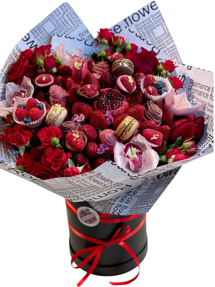 Rosy Treat Premium Strawberry Bouquet Chocolate-Dipped Berries Bunchilicious 