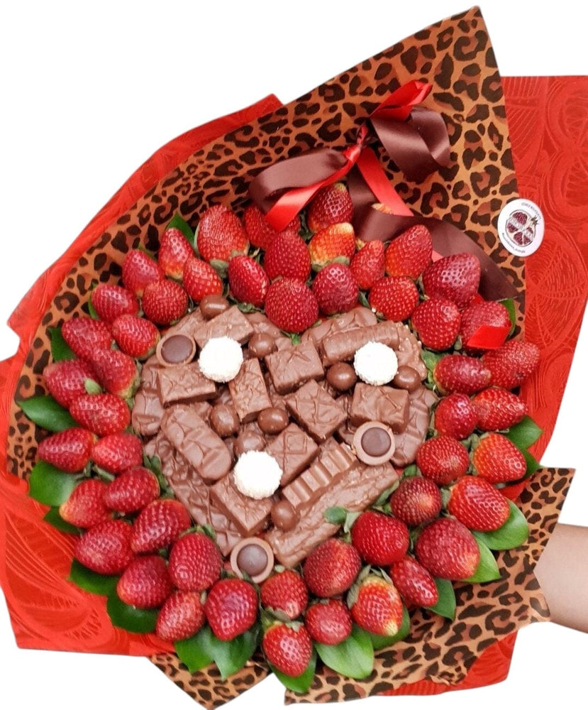 WILD HEART- STRAWBERRY CHOCOLATE BOUQUET Chocolate Bunchilicious 