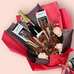 ROLLING IN LOVE CHOCOLATE BOUQUET Chocolate Bunchilicious Moet &Chandon Brut Champagne 750ml 