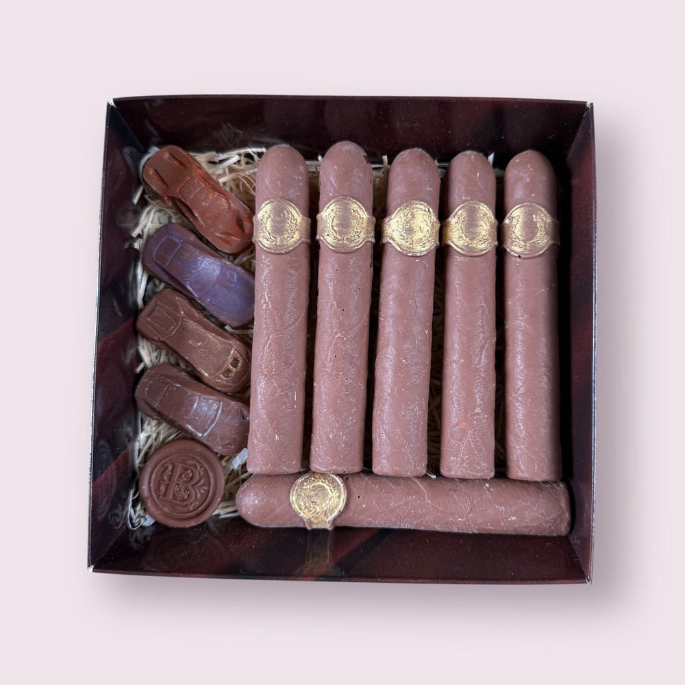 Chocolate Cigars Gift Box Artisan chocolate Bunchilicious Cigars with chocolate car 