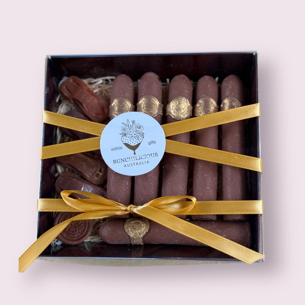 Chocolate Cigars Gift Box Artisan chocolate Bunchilicious 