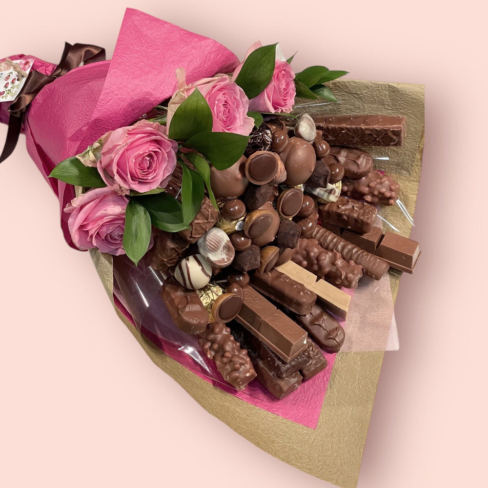 CHOCOLATE AND FLORALS - CHOCOLATE BOUQUET Chocolate Bunchilicious Large Bouquet only 