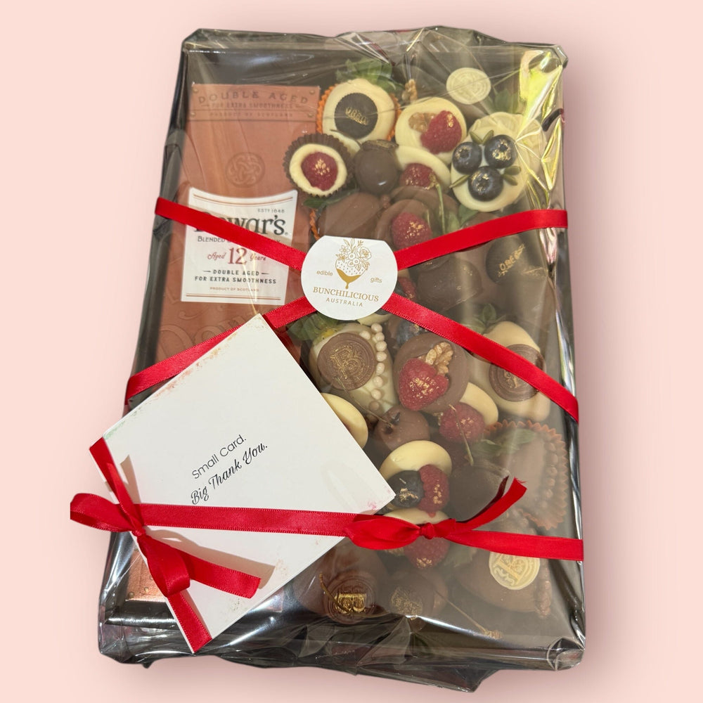 Dewar’s Whisky & Belgian Chocolate Gift Box Gift Box Bunchilicious 
