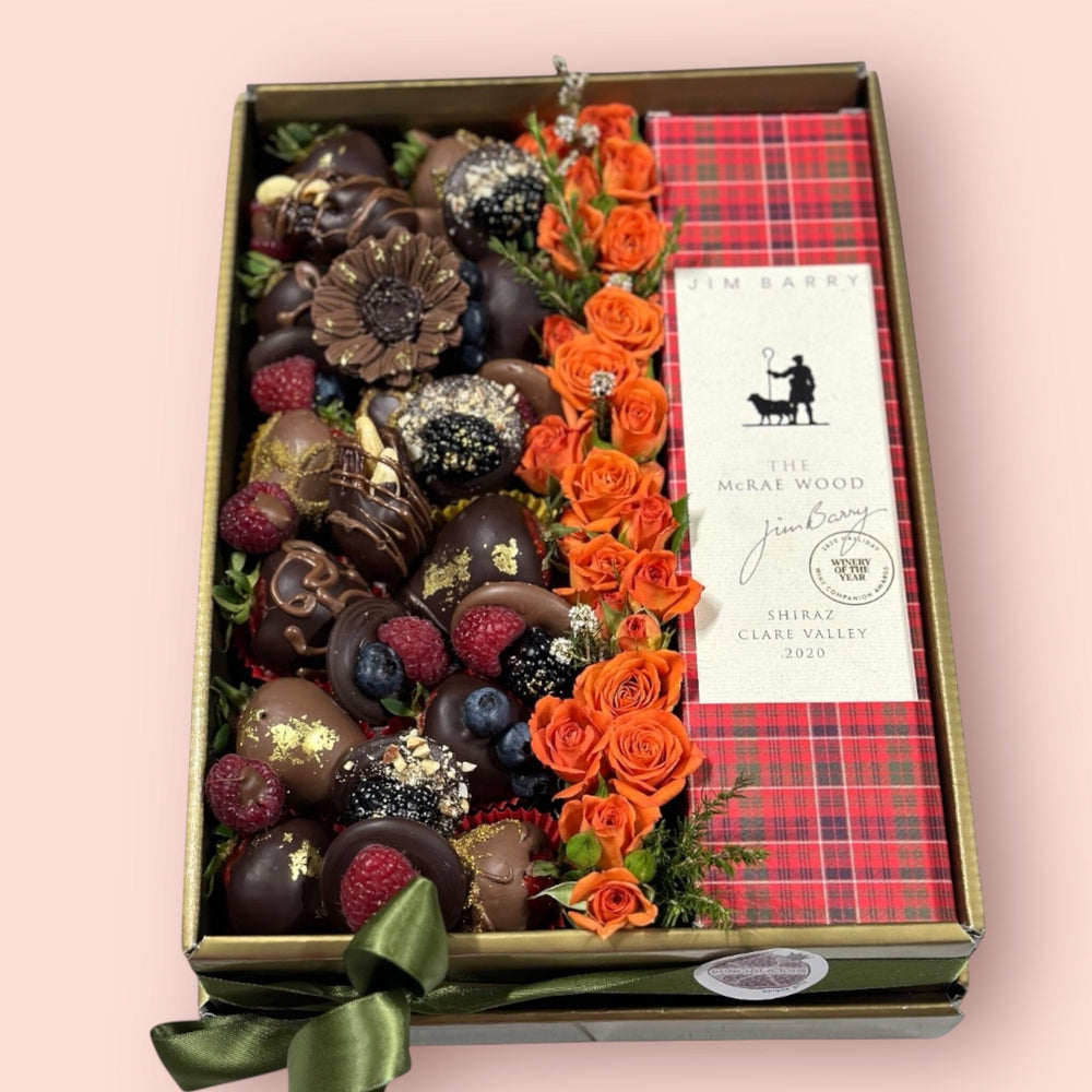 Jim Barry Shiraz & Belgian Chocolate Gift Box Gift Box Bunchilicious Dark & Milk Chocolate 