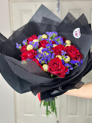Queen Of Hearts Chocolate Bouquet Bunchilicious Medium Size 