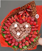 WILD HEART- STRAWBERRY CHOCOLATE BOUQUET Chocolate Bunchilicious Large ●30 cm 