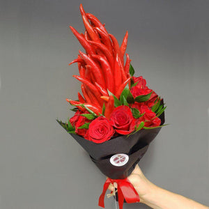 FIRED CHILLI VEGETABLE BOUQUET Veggie Bunchilicious Large no extra 
